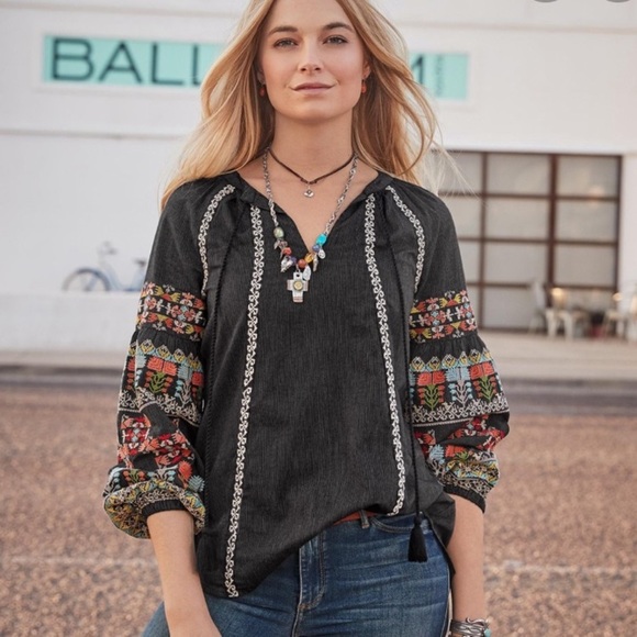 Sundance A Tale of Stories Top Women’s Size XL - Picture 3 of 16